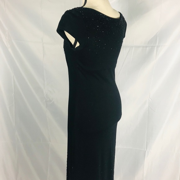 Karen Kane, Black, Beaded, Heavy Knit Dress - Picture 4 of 7